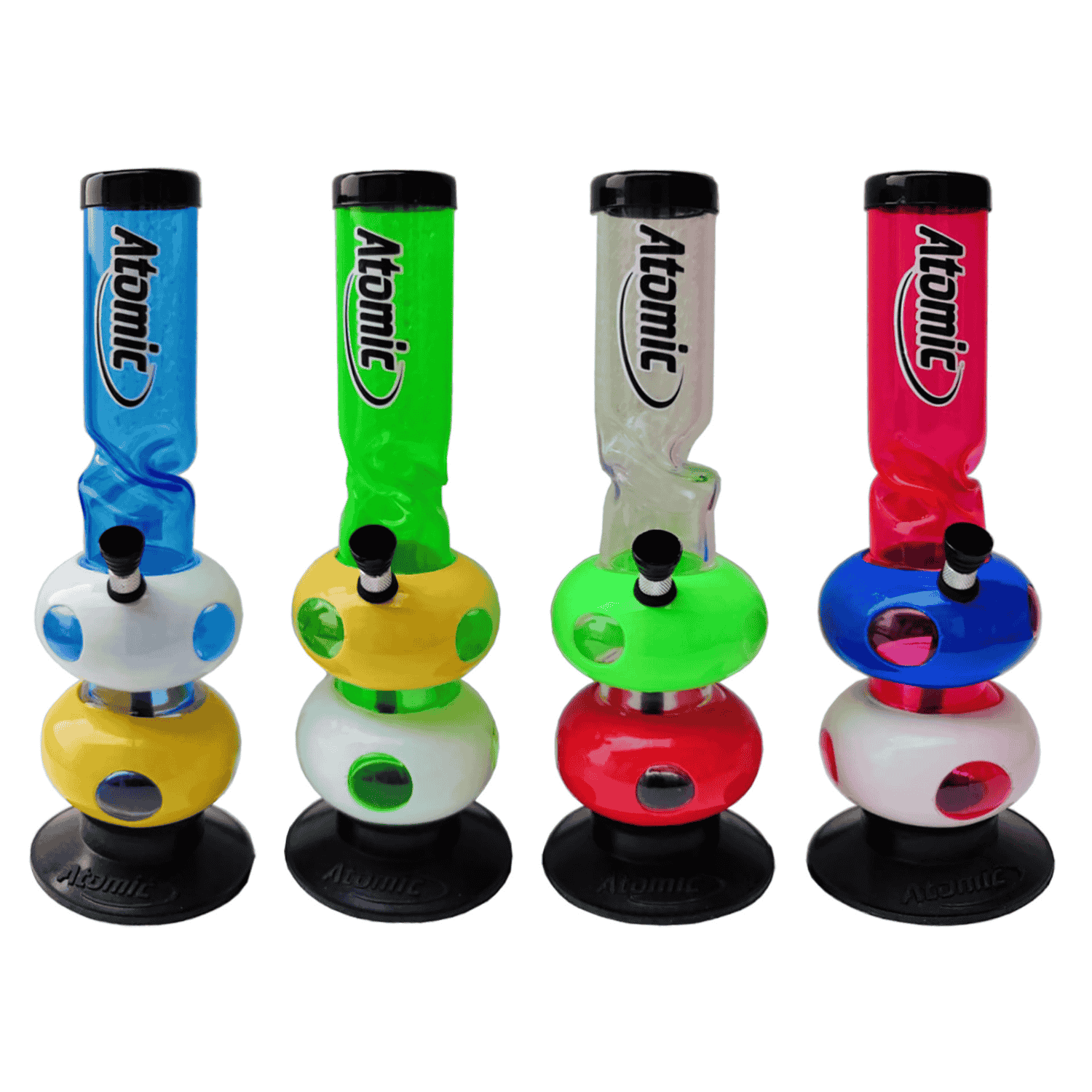 Atomic Acrylbong | H: 30cm - Bubble Design Atomic